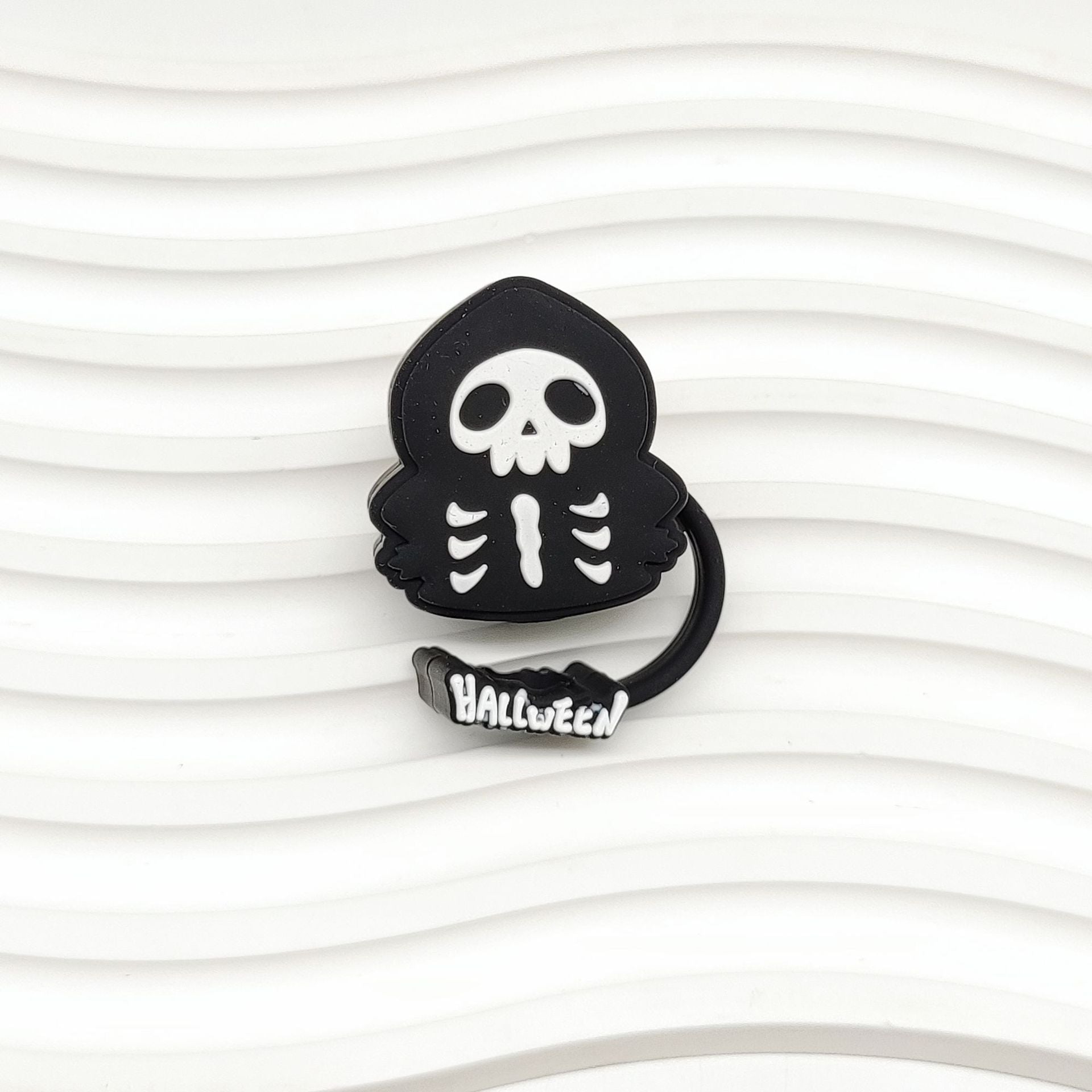 Wholesale 10pcs Halloween Food Grade Silicone 10mm Straw Plug Straw Cap